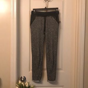 Vegan leather joggers